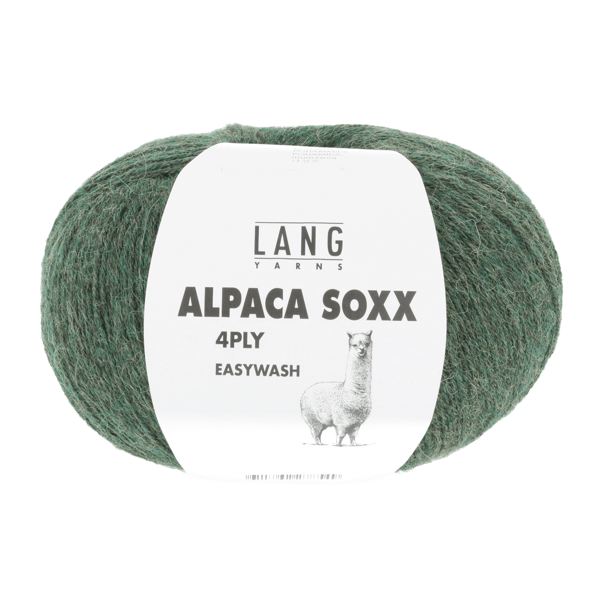 Lang Yarns Sock Yarn Olive Mélange LANGYARNS | Sock Yarn | Alpaca Soxx | 4-Ply | 1062