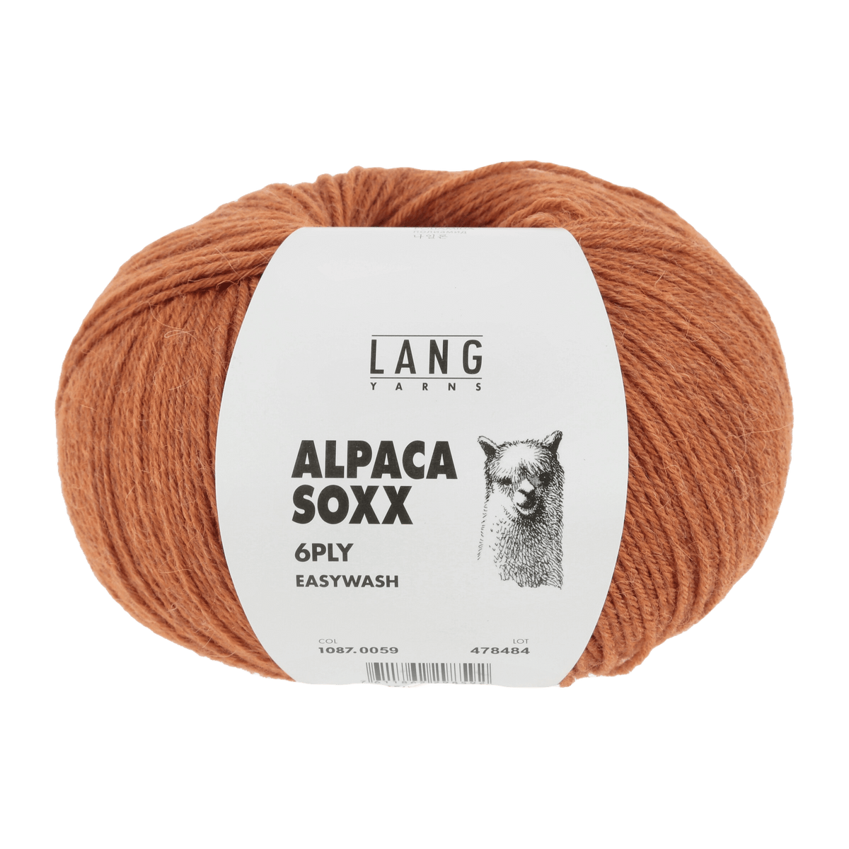 Lang Yarns Sock Yarn Orange Mélange LANGYARNS | Sock Yarn | Alpaca Soxx | 6-Ply | 1087
