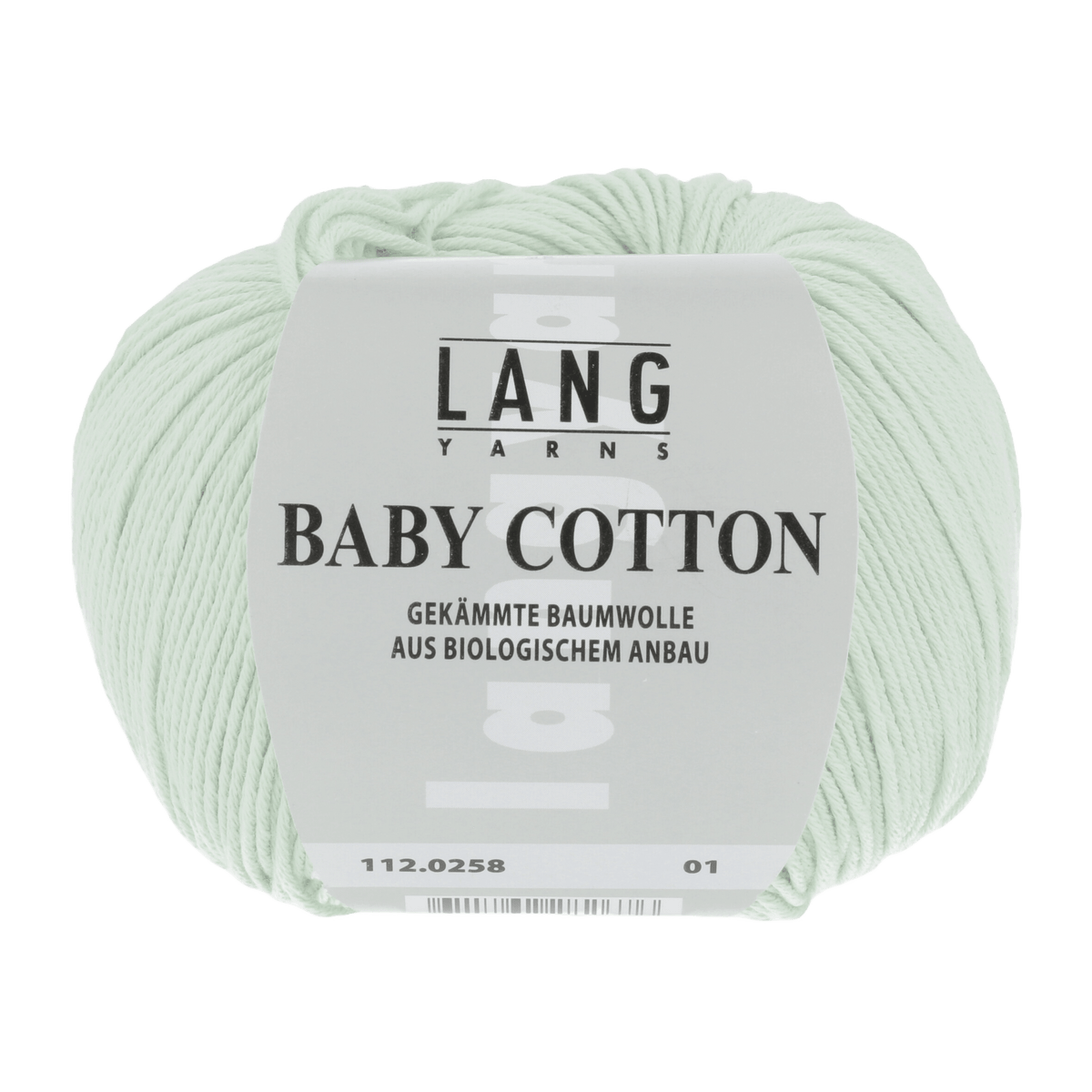 Lang Yarns Sock Yarn Pale Green LANGYARNS | Baby Yarn | Baby Cotton | 4-Ply | 112