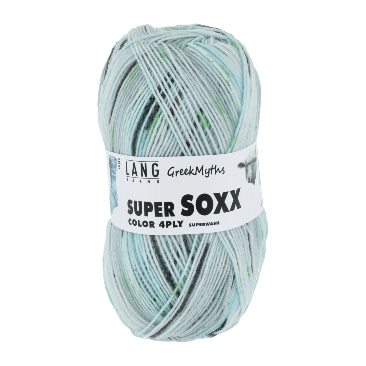 Lang Yarns Sock Yarn Pastel - Atlas LANGYARNS | Sock Yarn | SUPER SOXX COLOUR | 4-Ply | 901