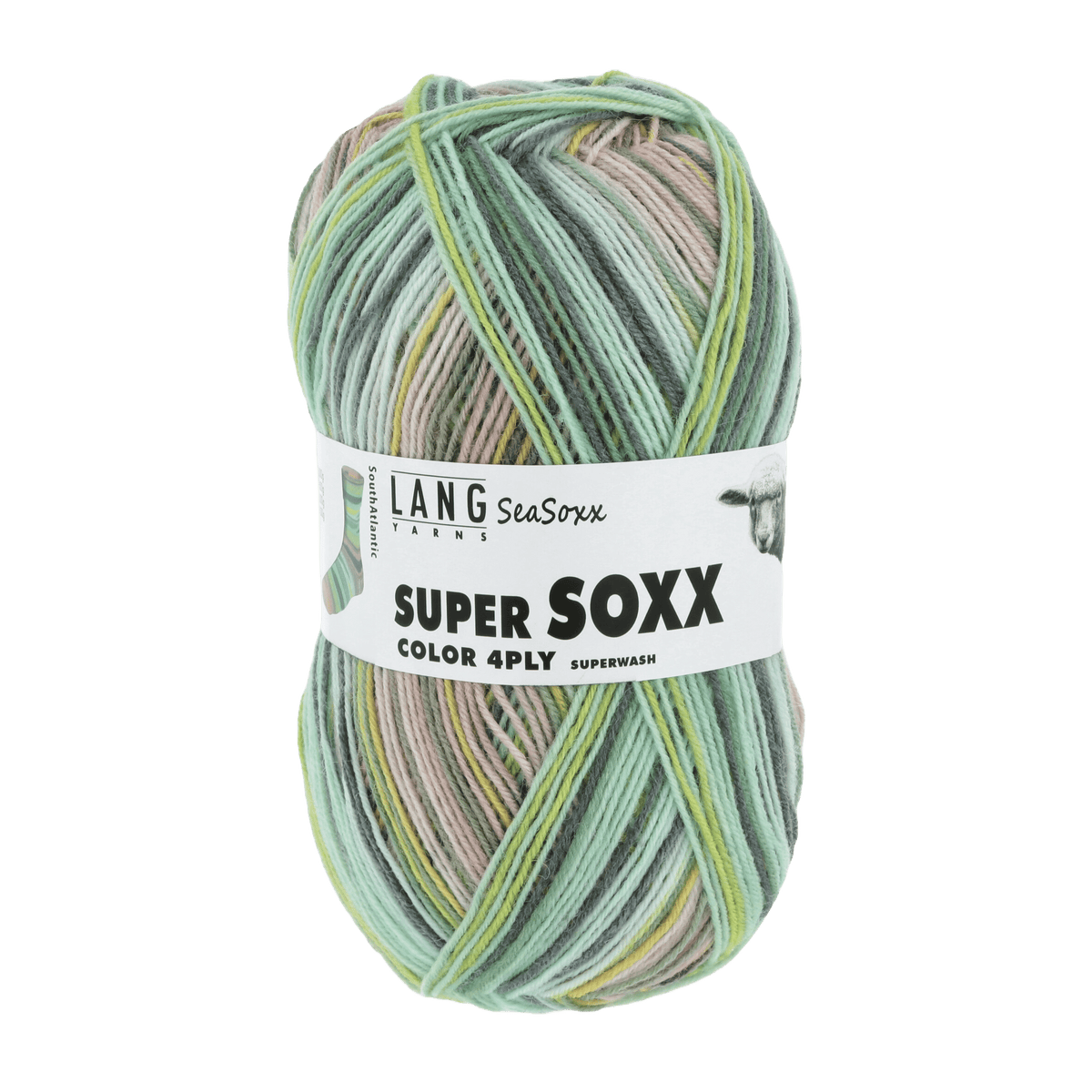 Lang Yarns Sock Yarn Pastel - South Atlantic LANGYARNS | Sock Yarn | SUPER SOXX COLOUR | 4-Ply | 901