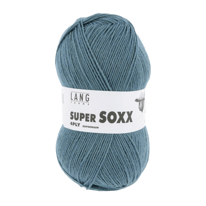 Lang Yarns Sock Yarn Petrol LANGYARNS | Sock Yarn | SUPER SOXX | 4-Ply | 642