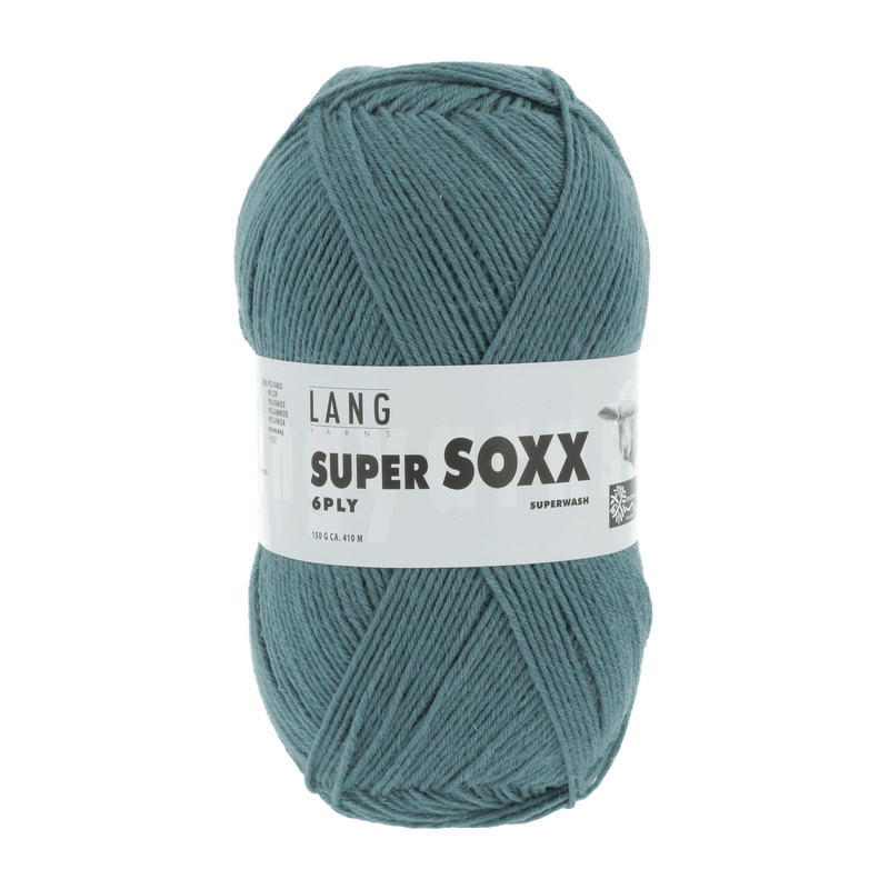 Lang Yarns Sock Yarn Petrol LANGYARNS | Sock Yarn | SUPER SOXX | 6-Ply | 907