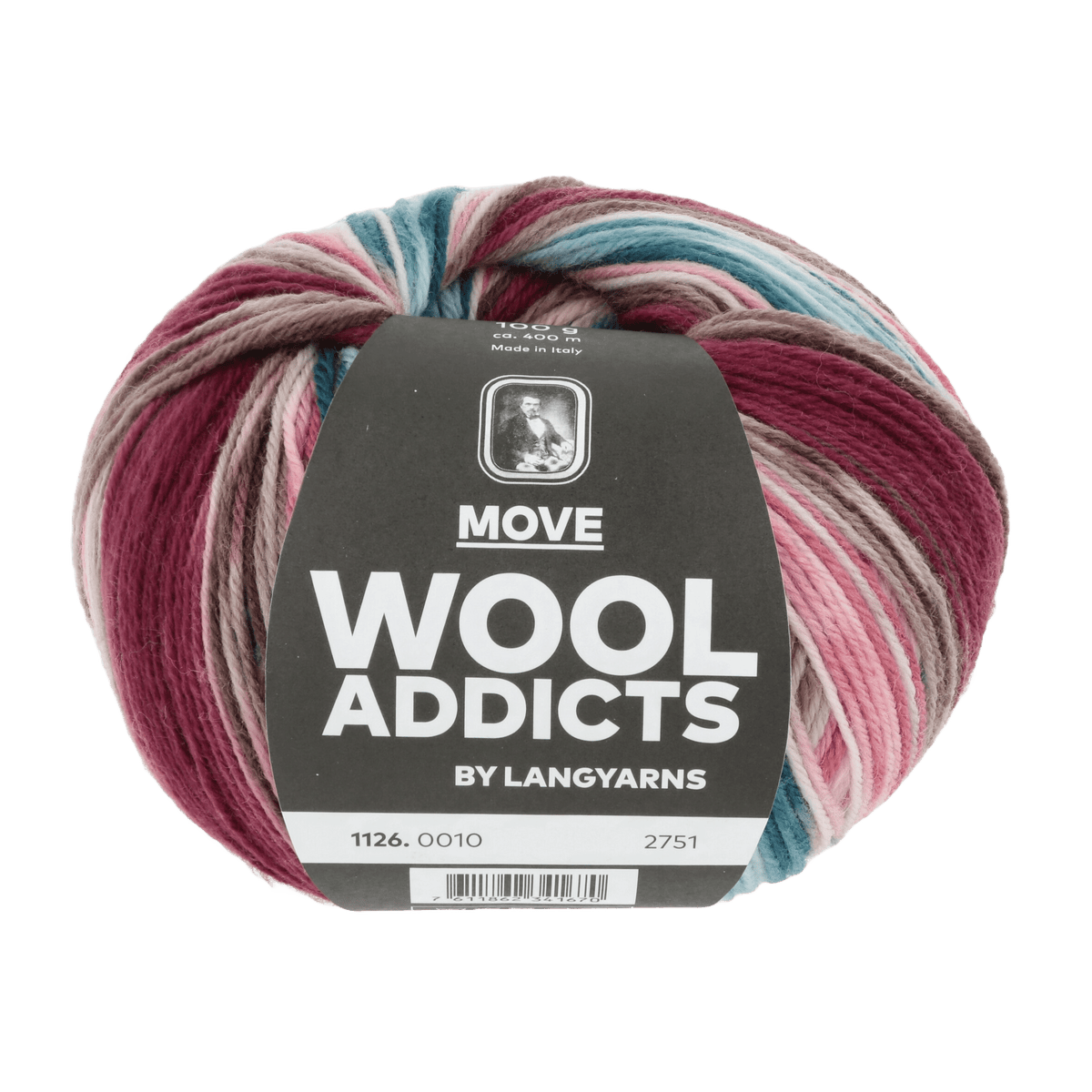 Lang Yarns Sock Yarn Pink / Beige / Petrol LANGYARNS | WOOL ADDICTS | Sock Yarn | MOVE | 4-Ply | 1126
