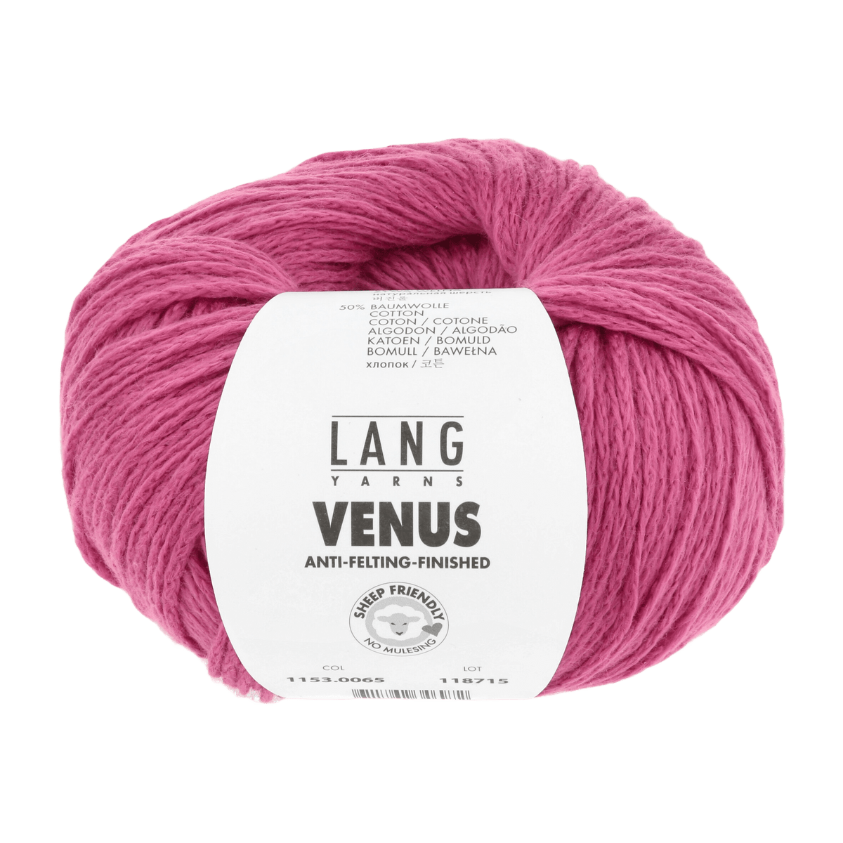 Lang Yarns Sock Yarn Pink LANGYARNS | Venus | DK | 1153