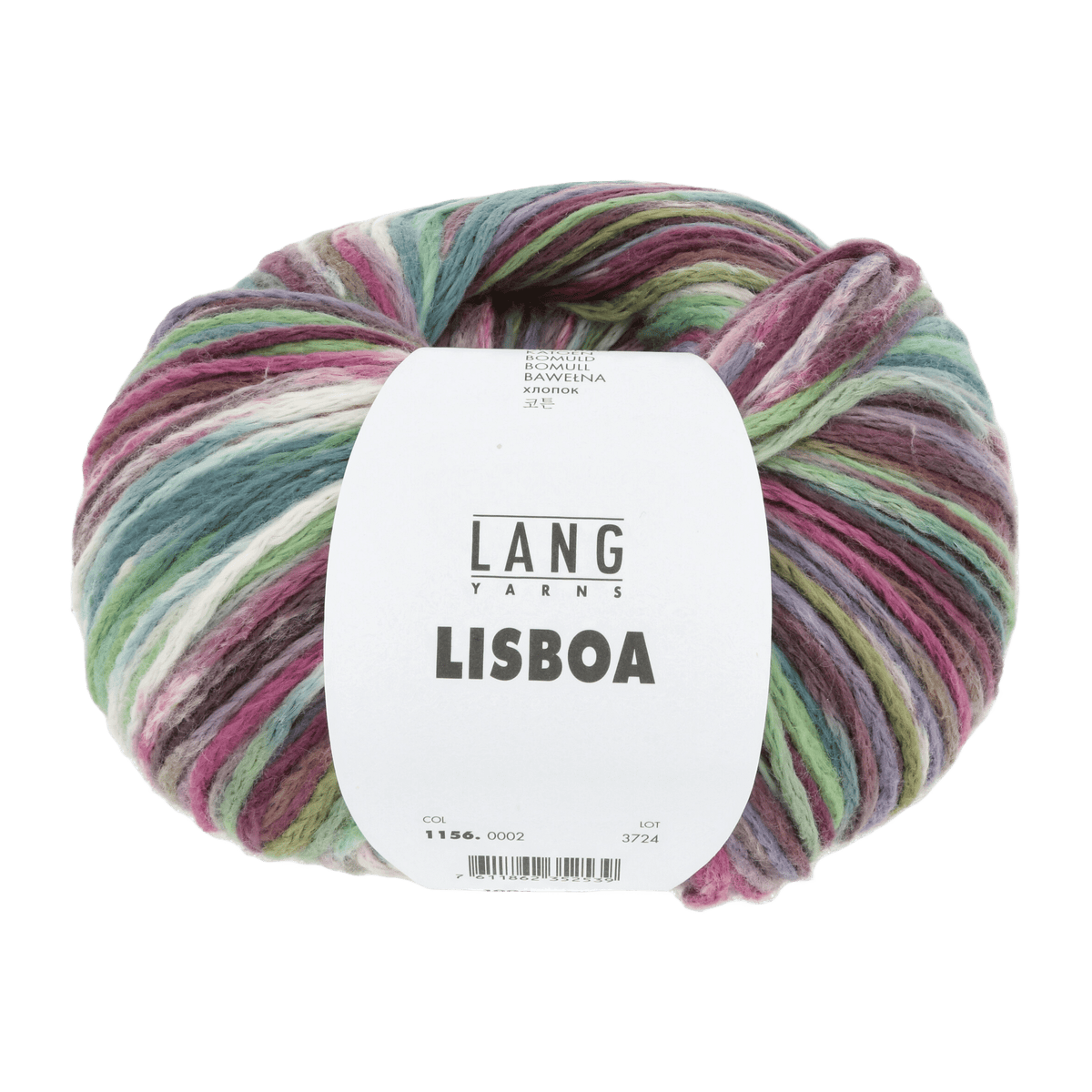Lang Yarns Sock Yarn Plum / Fuchsia / Petrol / Olive LANGYARNS | Lisboa | Sport | 1156