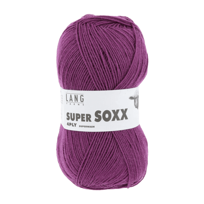 Lang Yarns Sock Yarn Plum LANGYARNS | Sock Yarn | SUPER SOXX | 4-Ply | 642