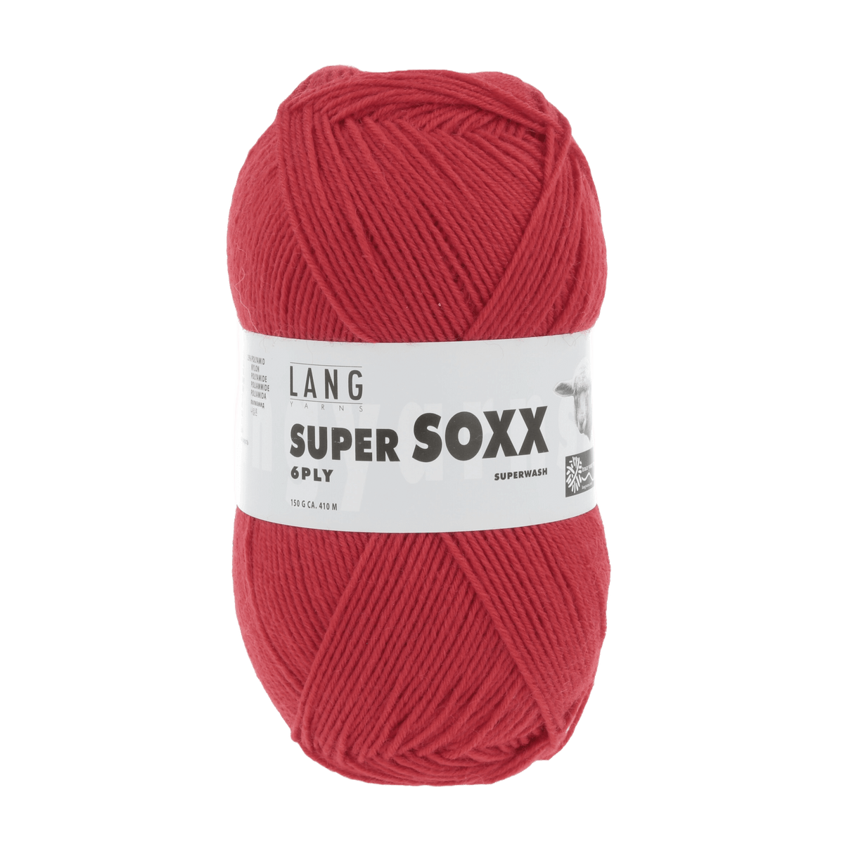 Lang Yarns Sock Yarn Red LANGYARNS | Sock Yarn | SUPER SOXX | 6-Ply | 907