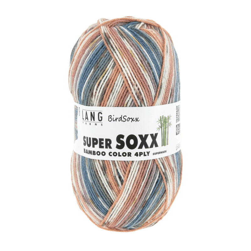 Lang Yarns Sock Yarn Robin LANGYARNS | Sock Yarn | SUPER SOXX BAMBOO COLOUR | 4-Ply | 641