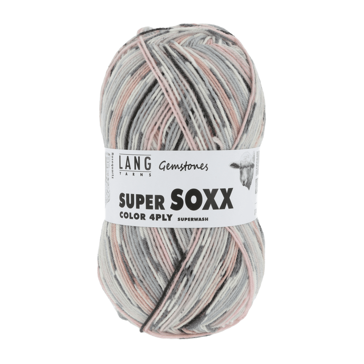 Lang Yarns Sock Yarn Rose - Rosequarts LANGYARNS | Sock Yarn | SUPER SOXX COLOUR | 4-Ply | 901