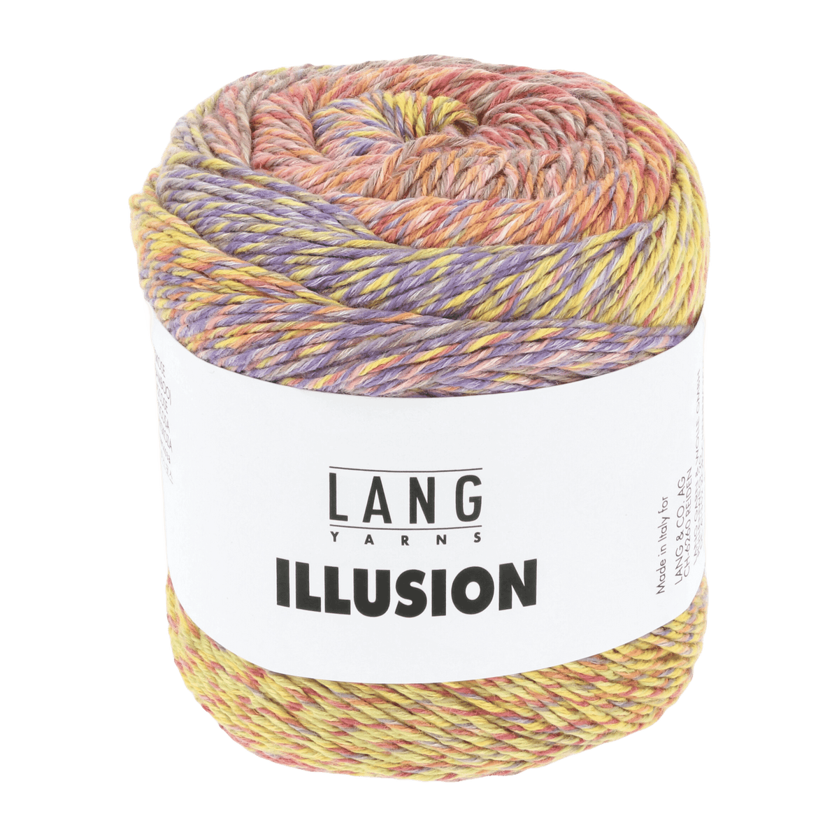 Lang Yarns Sock Yarn Rose / Yellow / Lilac / Orange LANGYARNS | Illusion| DK | 1155