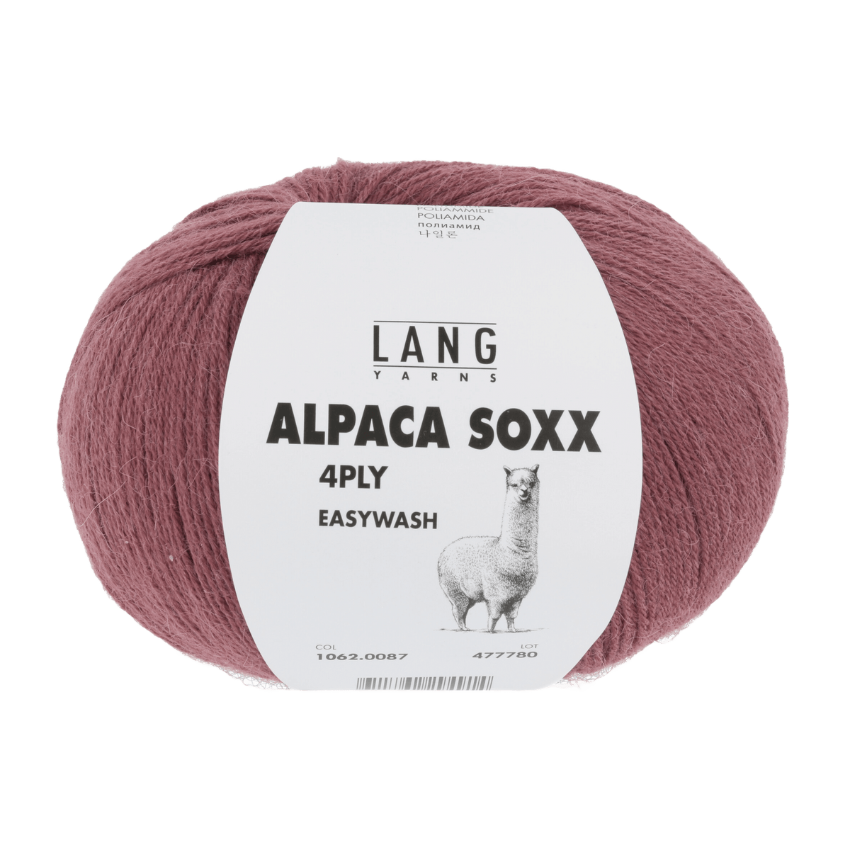 Lang Yarns Sock Yarn Rosewood LANGYARNS | Sock Yarn | Alpaca Soxx | 4-Ply | 1062