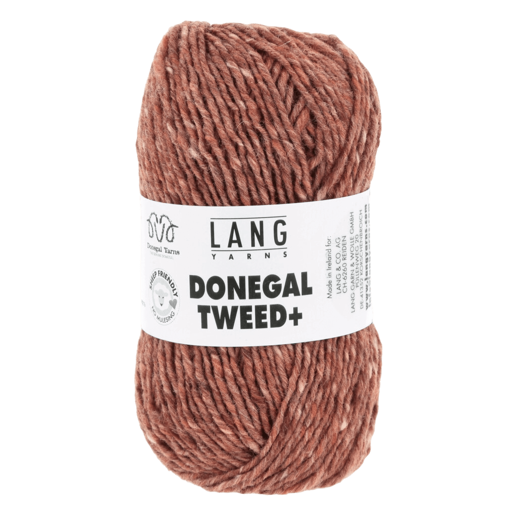 Lang Yarns Sock Yarn Rust LANGYARNS | Donegal Tweed + | Worsted / Aran | 1143