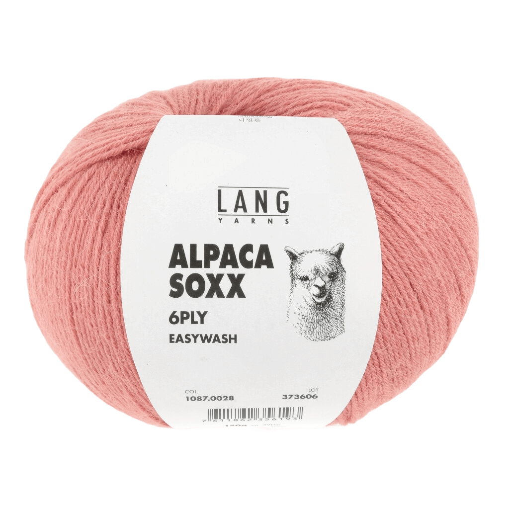 Lang Yarns Sock Yarn Salmon LANGYARNS | Sock Yarn | Alpaca Soxx | 6-Ply | 1087