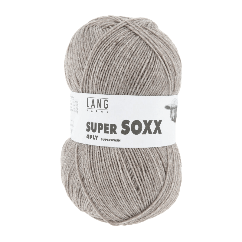 Lang Yarns Sock Yarn Sand Mélange LANGYARNS | Sock Yarn | SUPER SOXX | 4-Ply | 642