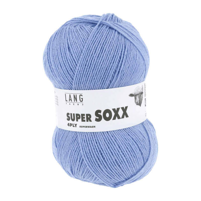 Lang Yarns Sock Yarn Sky Blue LANGYARNS | Sock Yarn | SUPER SOXX | 4-Ply | 642
