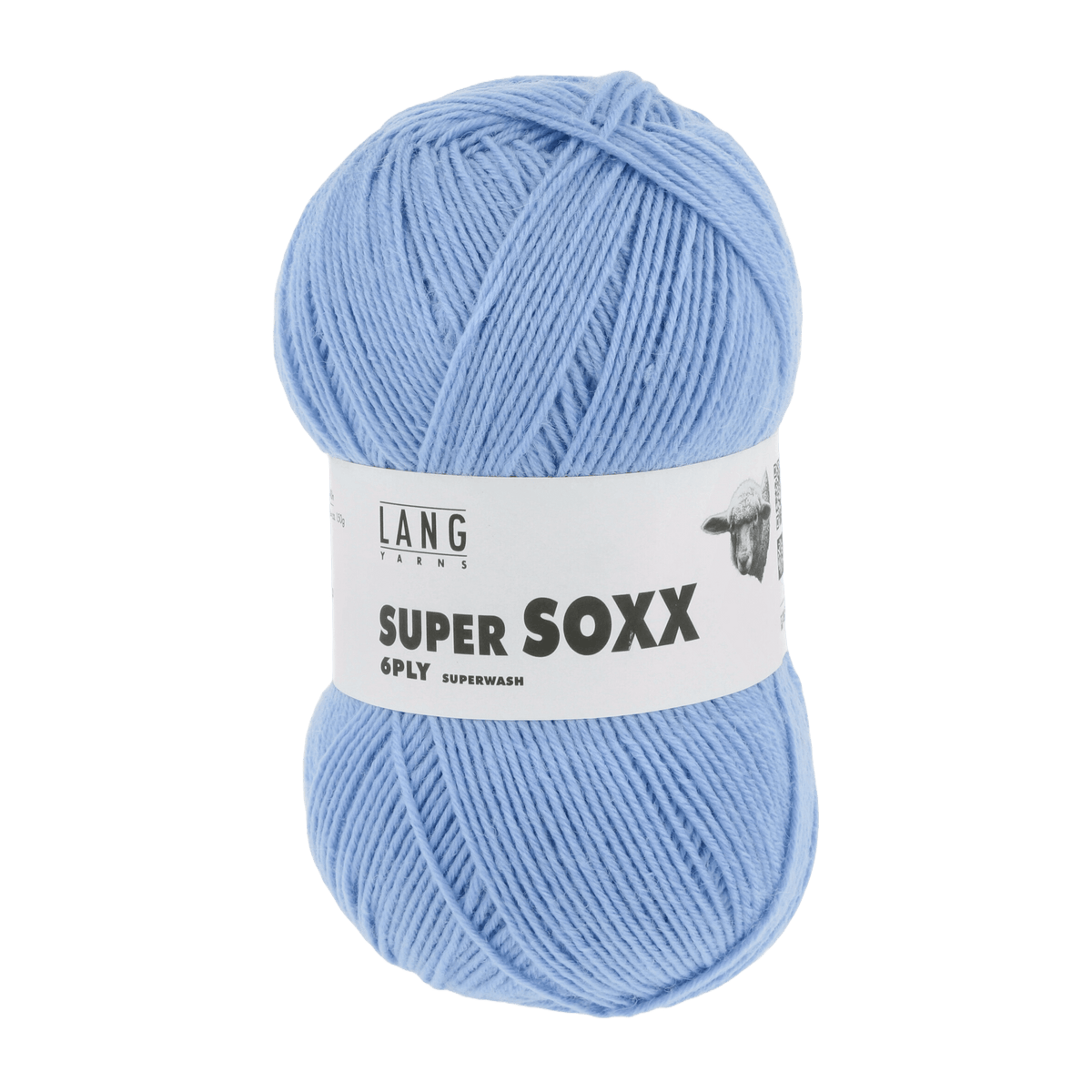 Lang Yarns Sock Yarn Sky Blue LANGYARNS | Sock Yarn | SUPER SOXX | 6-Ply | 907