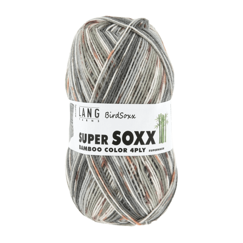 Lang Yarns Sock Yarn Sparrow LANGYARNS | Sock Yarn | SUPER SOXX BAMBOO COLOUR | 4-Ply | 641