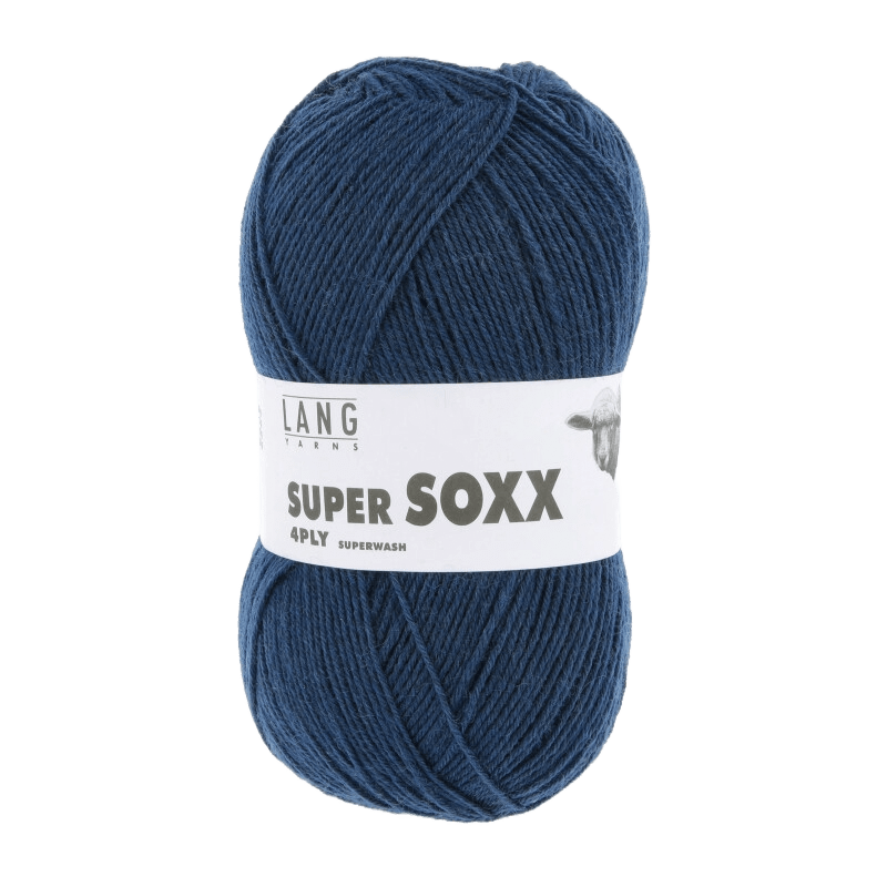 Lang Yarns Sock Yarn Steel Blue LANGYARNS | Sock Yarn | SUPER SOXX | 4-Ply | 642