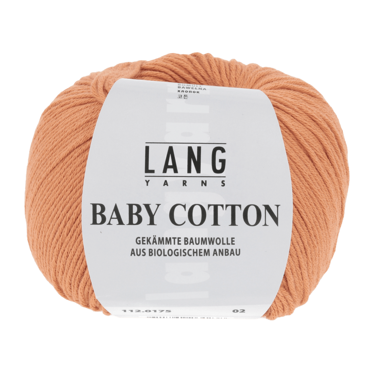 Lang Yarns Sock Yarn Terracotta LANGYARNS | Baby Yarn | Baby Cotton | 4-Ply | 112