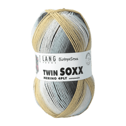 Lang Yarns Sock Yarn Wetland | Blue / Salmon / Brown LANGYARNS | Twin Soxx Merino | 4 PLY | 948