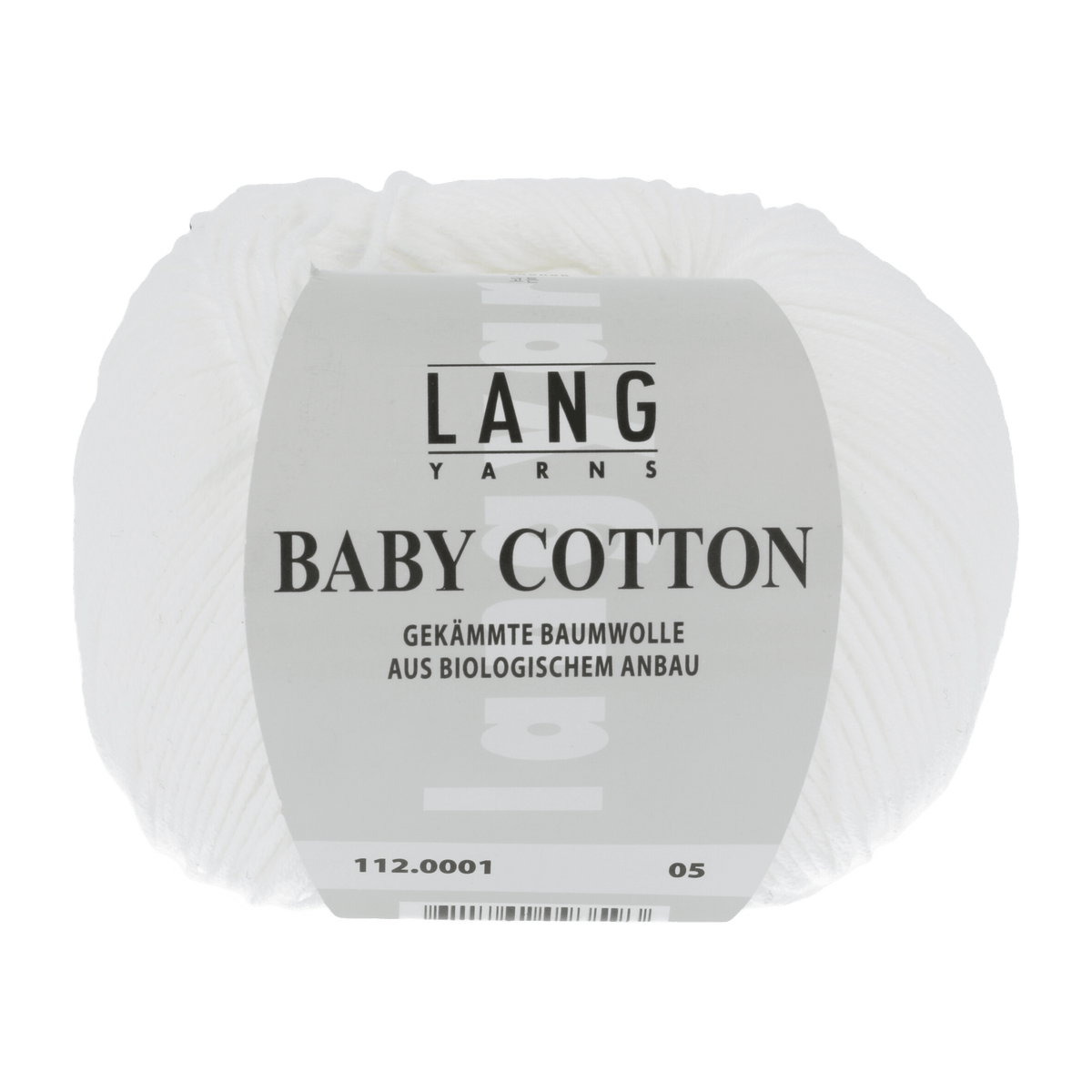 Lang Yarns Sock Yarn White LANGYARNS | Baby Yarn | Baby Cotton | 4-Ply | 112
