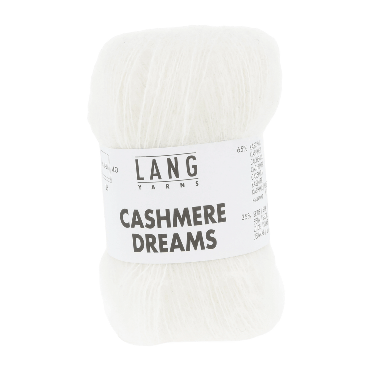 Lang Yarns Sock Yarn White LANGYARNS | Cashmere Dreams | Sport | 1085