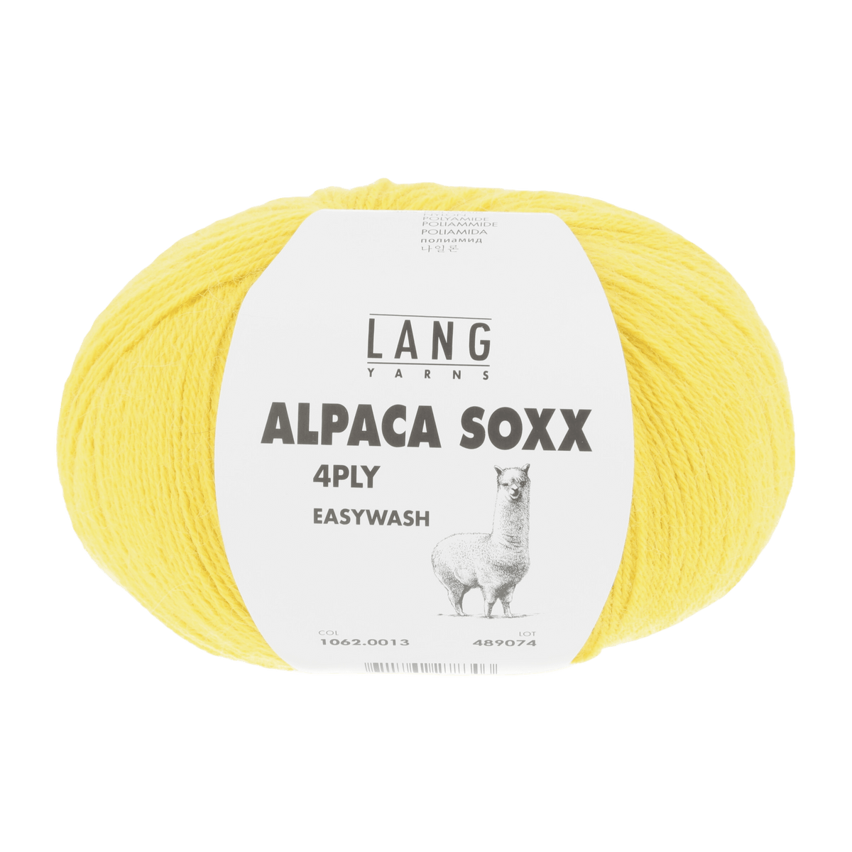 Lang Yarns Sock Yarn Yellow LANGYARNS | Sock Yarn | Alpaca Soxx | 4-Ply | 1062