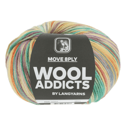 Lang Yarns Sock Yarn Yellow / Orange / Lilac LANGYARNS | WOOLADDICTS | Sock Yarn | MOVE | 8-Ply | 1147