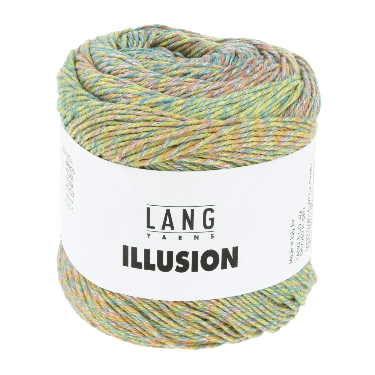 Lang Yarns Sock Yarn Yellow / Rose / Light Green / Aqua LANGYARNS | Illusion| DK | 1155
