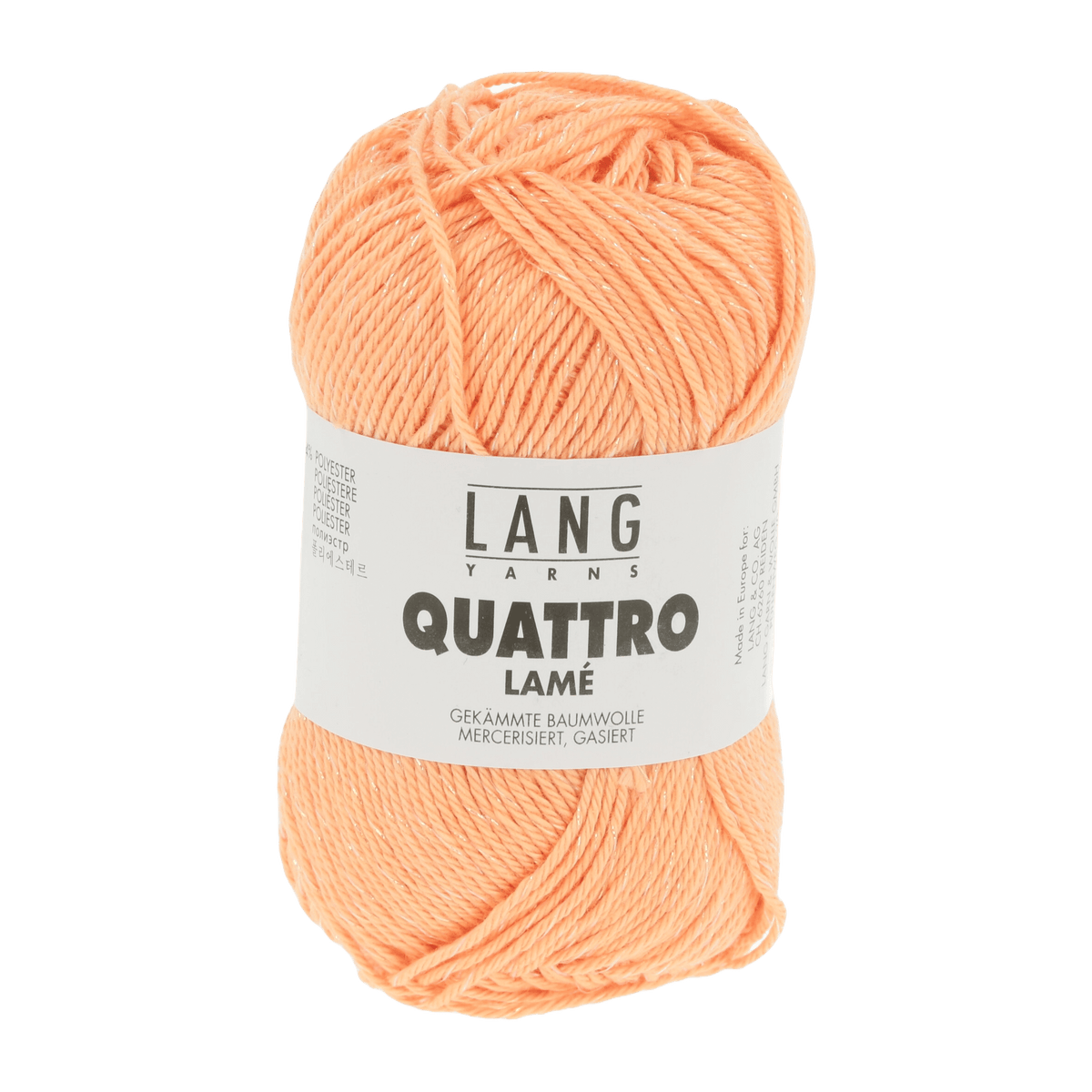 Lang Yarns Summer Yarns Apricot LANGYARNS | Quattro Lamé | Sport | 1133