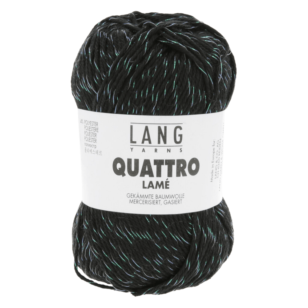 Lang Yarns Summer Yarns Black LANG YARNS | Quattro Lamé | Sport | 1112