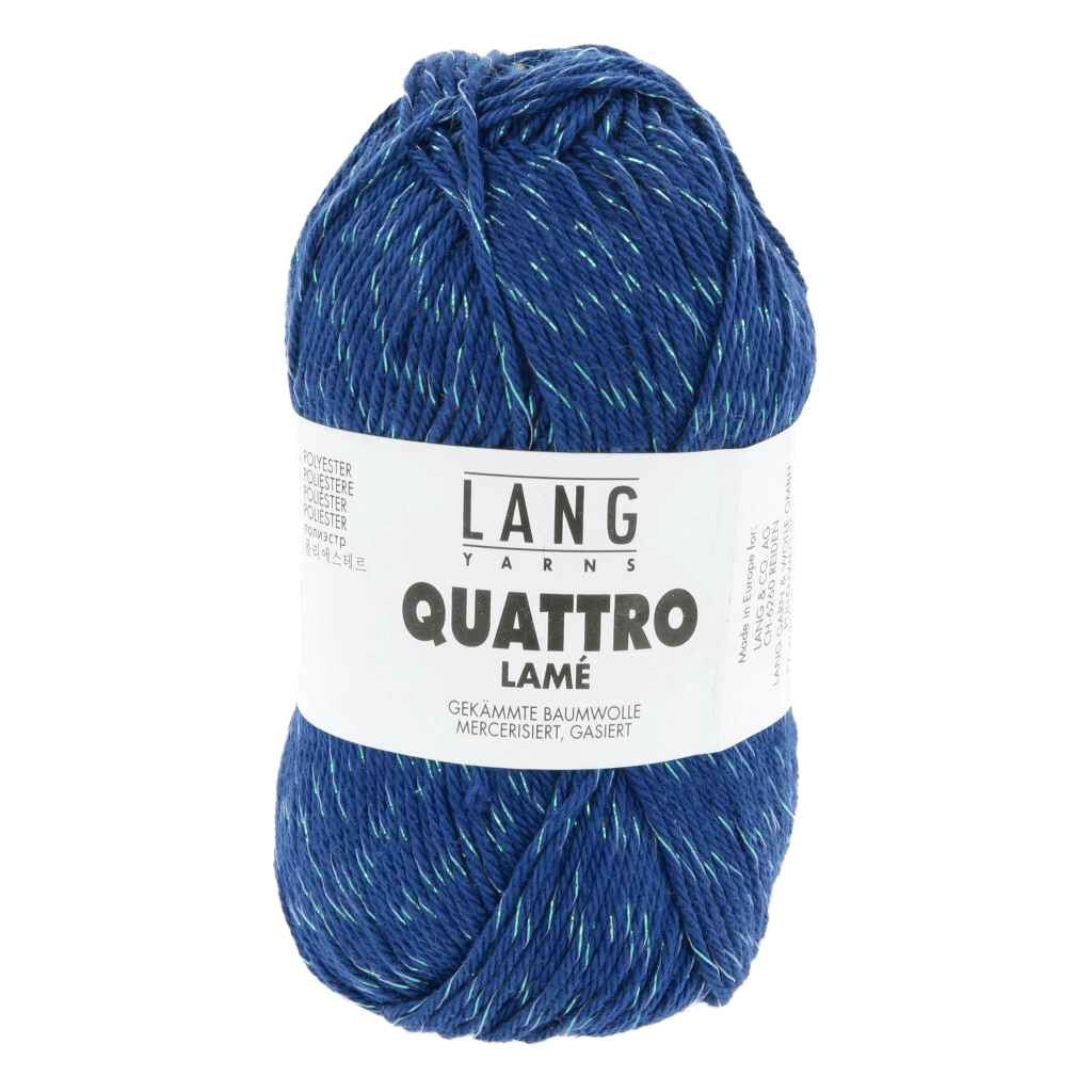Lang Yarns Summer Yarns Blue Marine LANG YARNS | Quattro Lamé | Sport | 1112