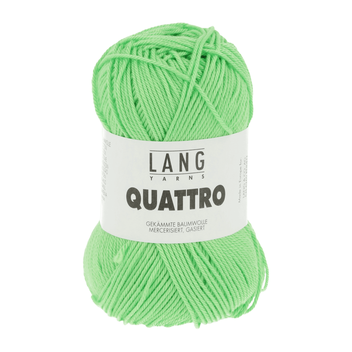 Lang Yarns Summer Yarns Bright Green LANGYARNS | Quattro | Sport | 16