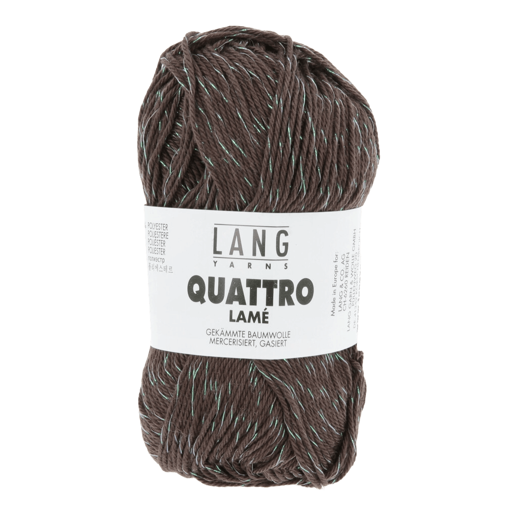 Lang Yarns Summer Yarns Dark Brown LANG YARNS | Quattro Lamé | Sport | 1112