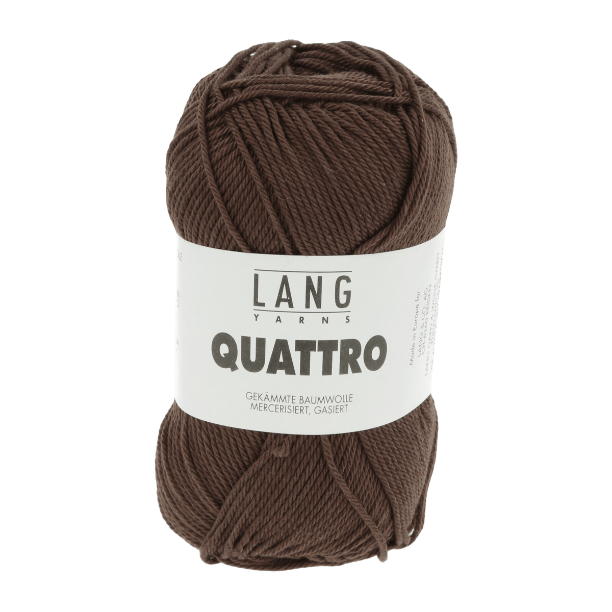 Lang Yarns Summer Yarns Dark Brown LANGYARNS | Quattro | Sport | 16