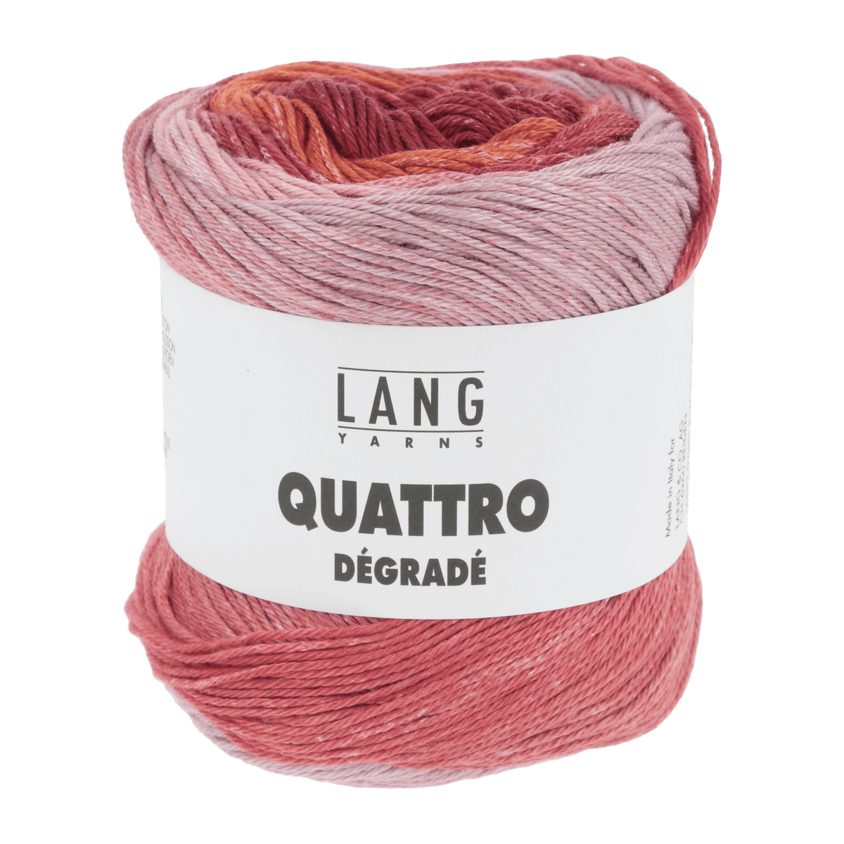 Lang Yarns Summer Yarns Fuchsia / Red / Rose LANGYARNS | Quattro Dégradé | Sport | 1088