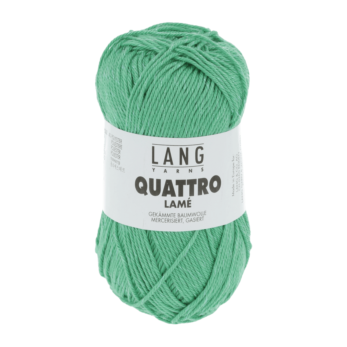 Lang Yarns Summer Yarns Green LANGYARNS | Quattro Lamé | Sport | 1133