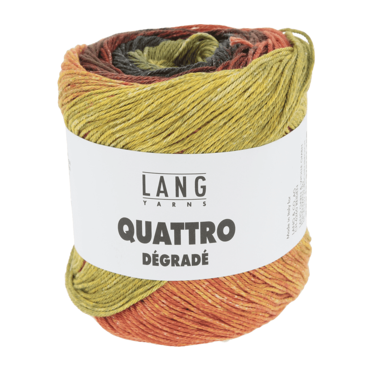 Lang Yarns Summer Yarns Green / Red / Yellow LANGYARNS | Quattro Dégradé | Sport | 1088