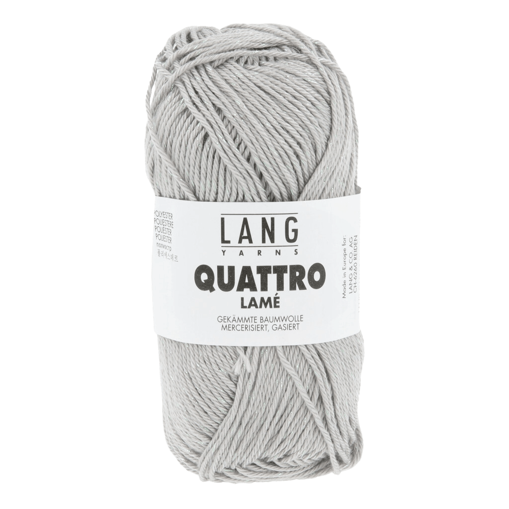 Lang Yarns Summer Yarns Grey LANG YARNS | Quattro Lamé | Sport | 1112