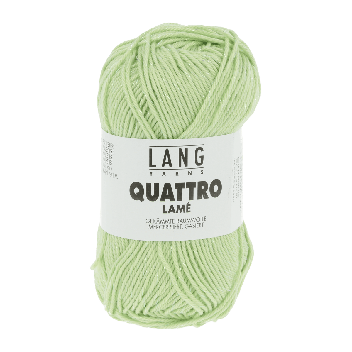 Lang Yarns Summer Yarns Light Green LANGYARNS | Quattro Lamé | Sport | 1133