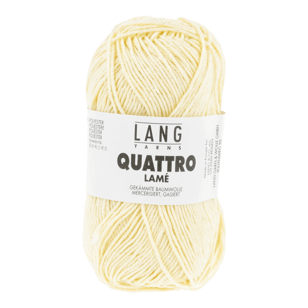 Lang Yarns Summer Yarns Light Yellow LANG YARNS | Quattro Lamé | Sport | 1112