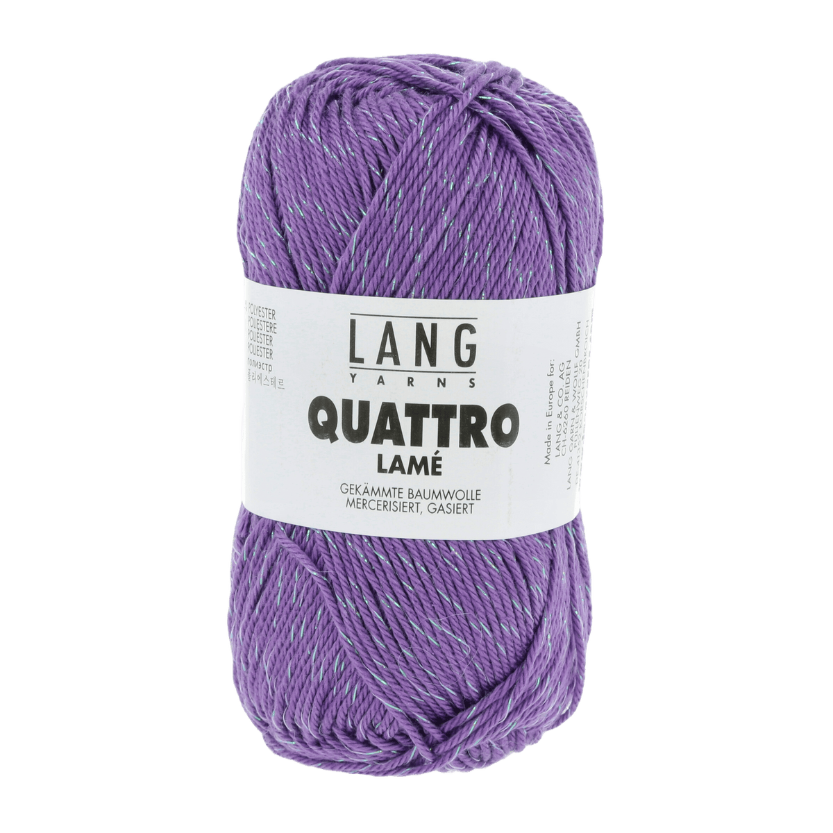 Lang Yarns Summer Yarns Middle Lilac LANGYARNS | Quattro Lamé | Sport | 1133