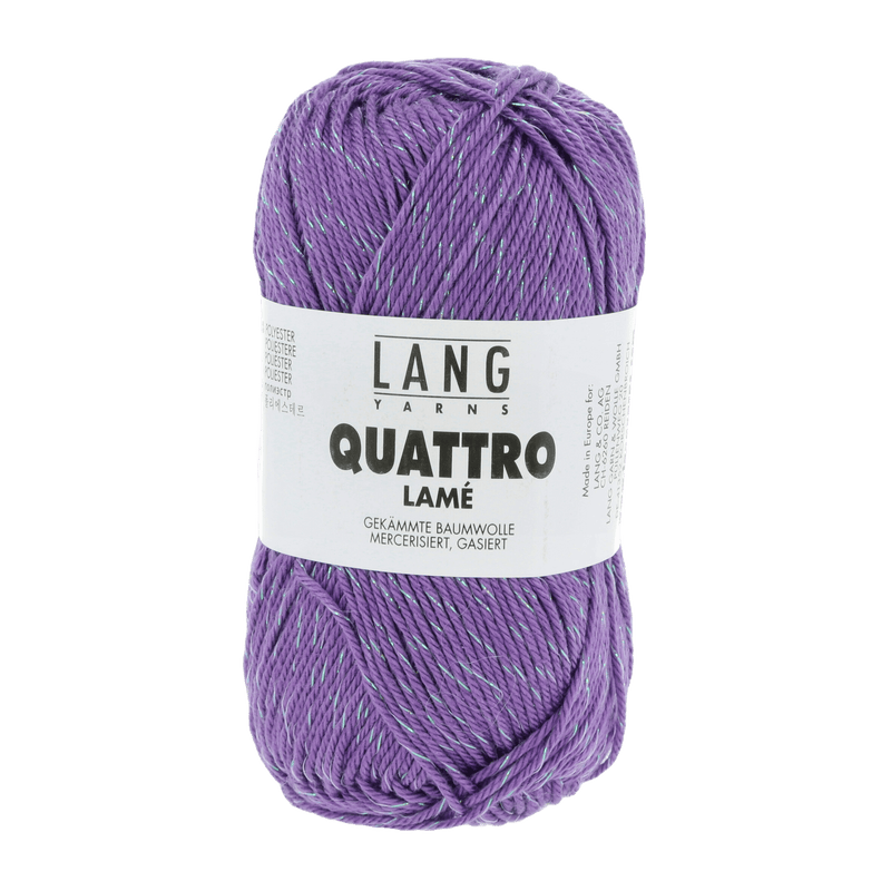 Lang Yarns Summer Yarns Middle Lilac LANGYARNS | Quattro Lamé | Sport | 1133