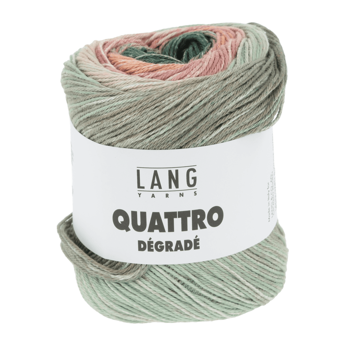 Lang Yarns Summer Yarns Mint / Dark Green / Dark Rose LANGYARNS | Quattro Dégradé | Sport | 1088