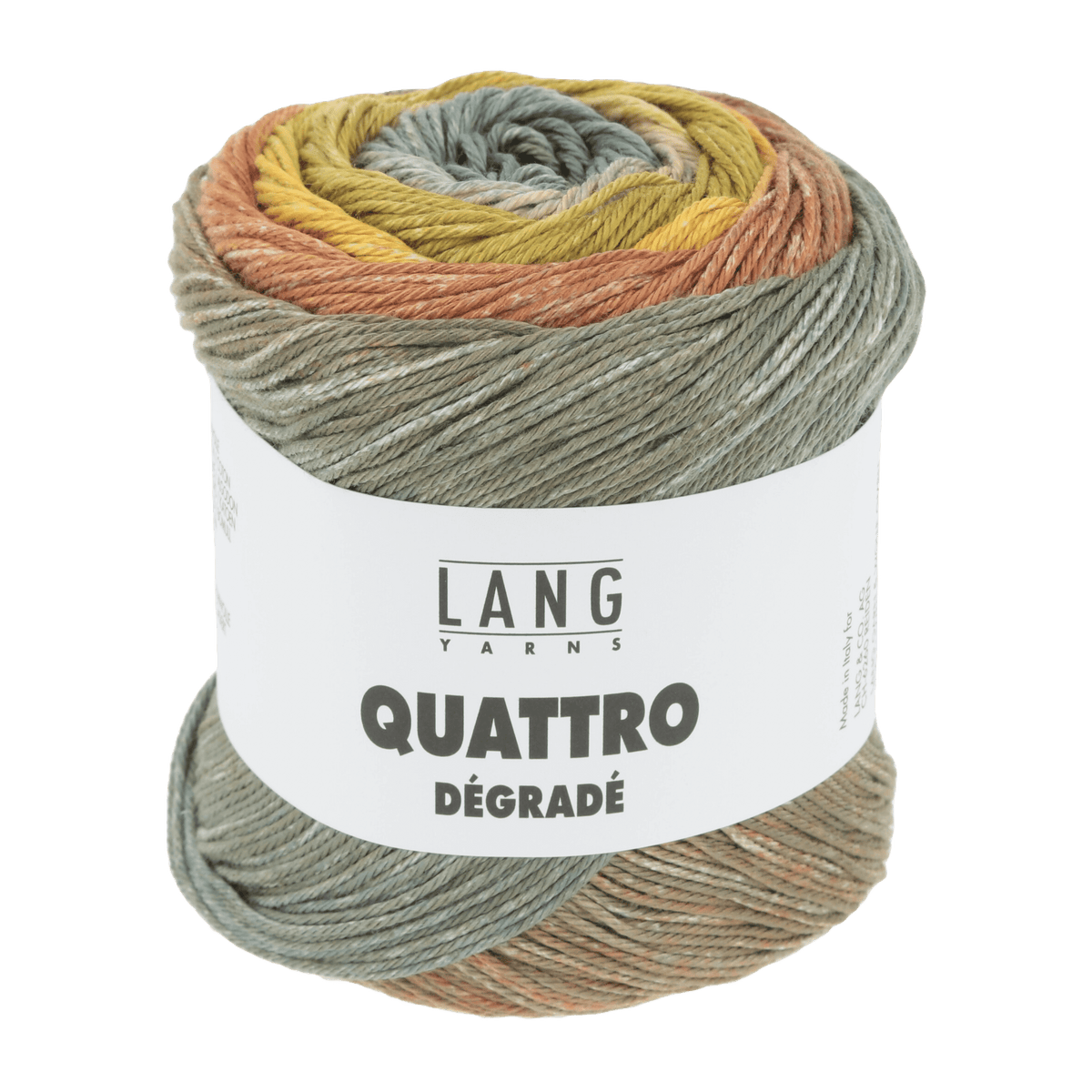 Lang Yarns Summer Yarns Nougat / Yellow / Olive LANGYARNS | Quattro Dégradé | Sport | 1088