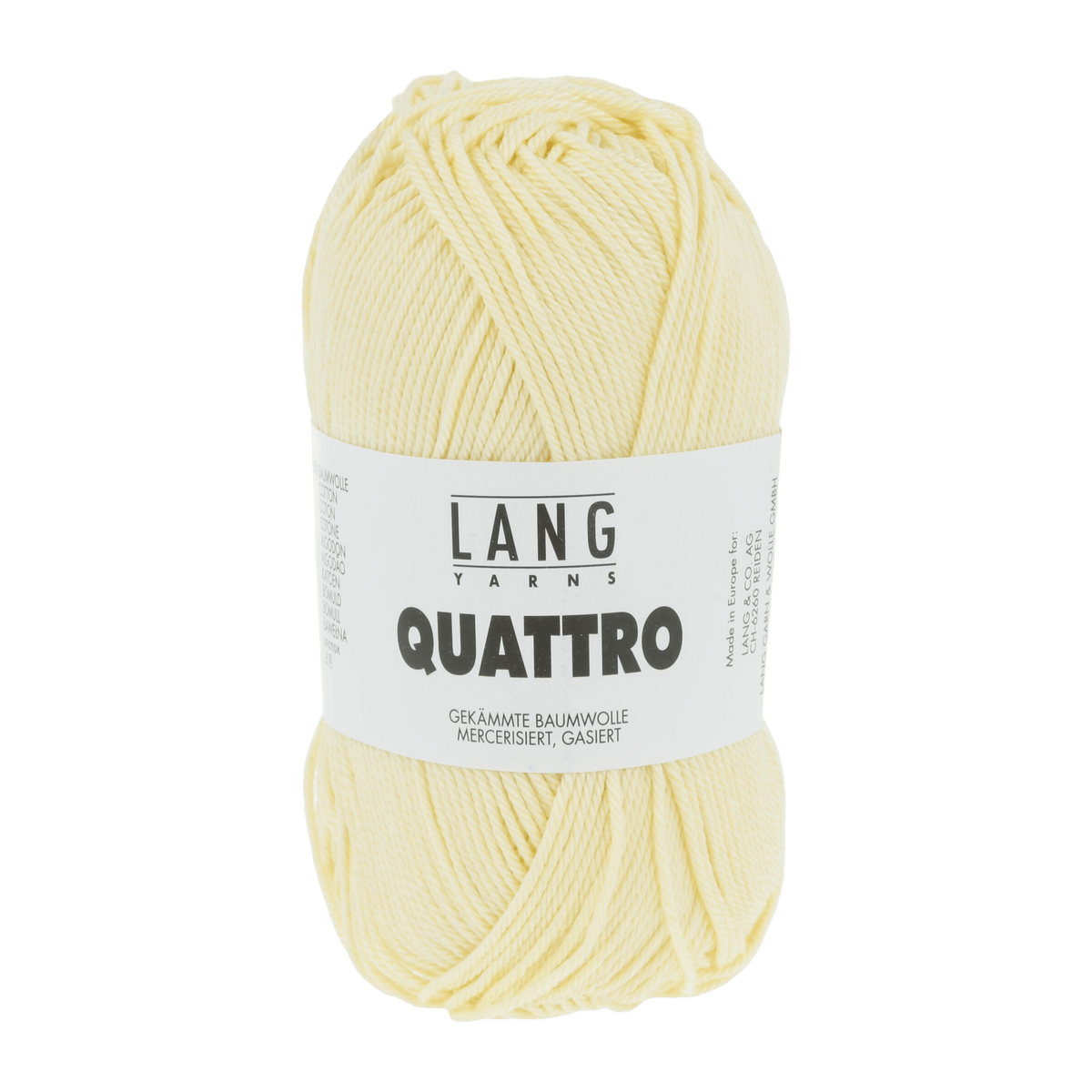 Lang Yarns Summer Yarns Pale Yellow LANGYARNS | Quattro | Sport | 16