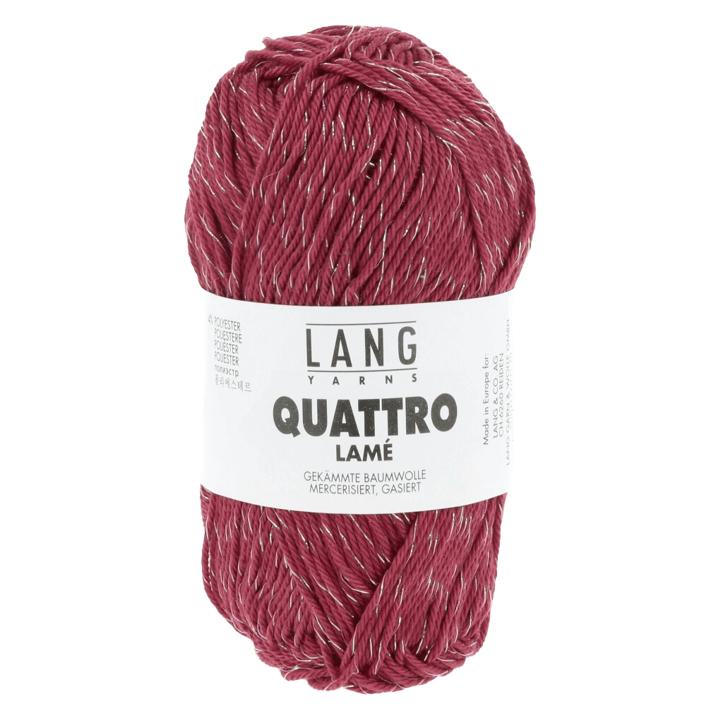 Lang Yarns Summer Yarns Wine Red LANG YARNS | Quattro Lamé | Sport | 1112