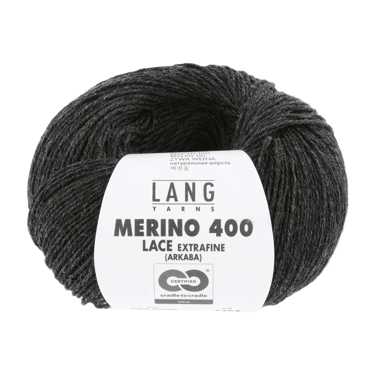 Lang Yarns Yarn Anthracite Mélange LANGYARNS | Merino 400 Lace | Sock / Baby | 796