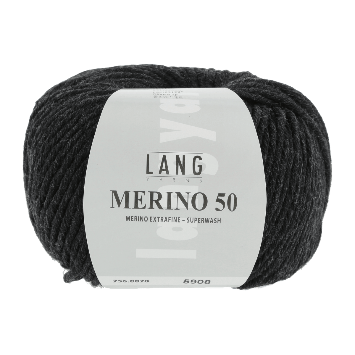 Lang Yarns Yarn Anthracite Mélange LANGYARNS | Merino 50 | Chunky | 756